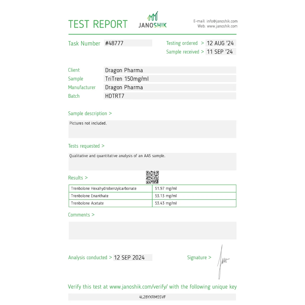 Tri-Tren 150 by Dragon Pharma, Europe