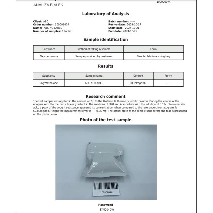 Oxymetholone by Stealth Labs