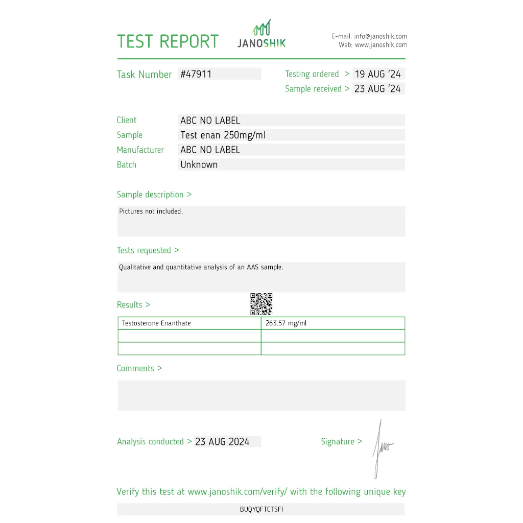 Testosterone Enanthate 250 by Stealth Labs