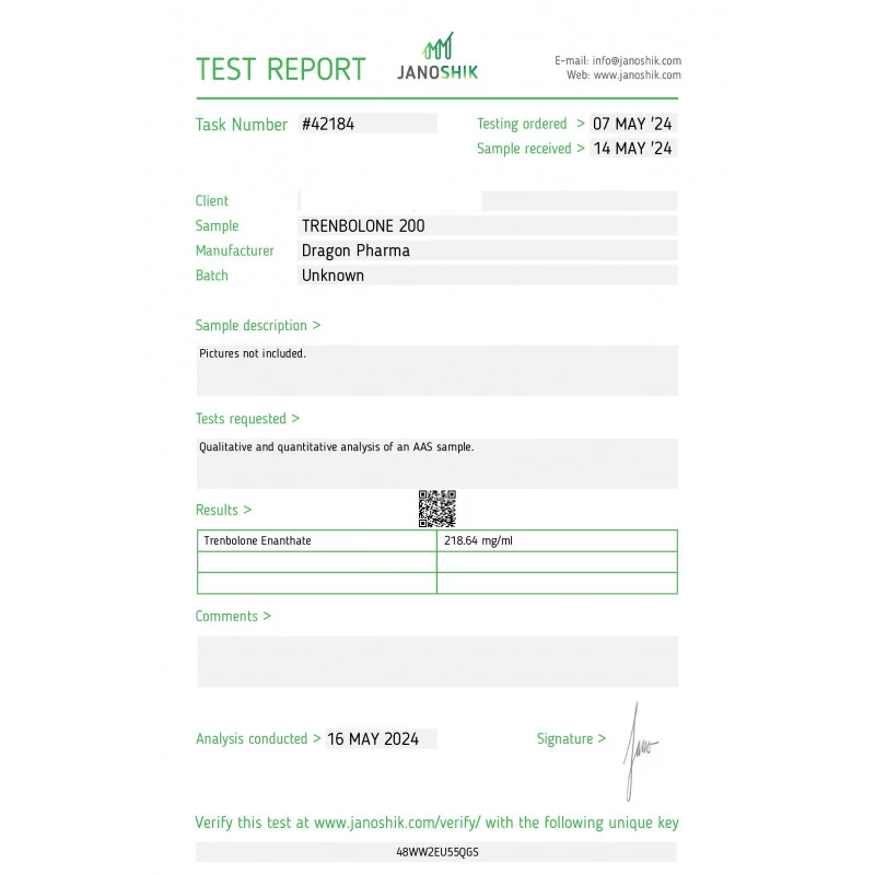 trenbolone 200 lab quality results